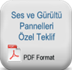 ses ve gürültü panelleri özel teklif